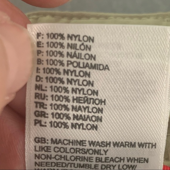 THE NORTH FACE Long Hiking Shorts Capris Nylon Quick Dry Khaki Tan Trail - Picture 14 of 15